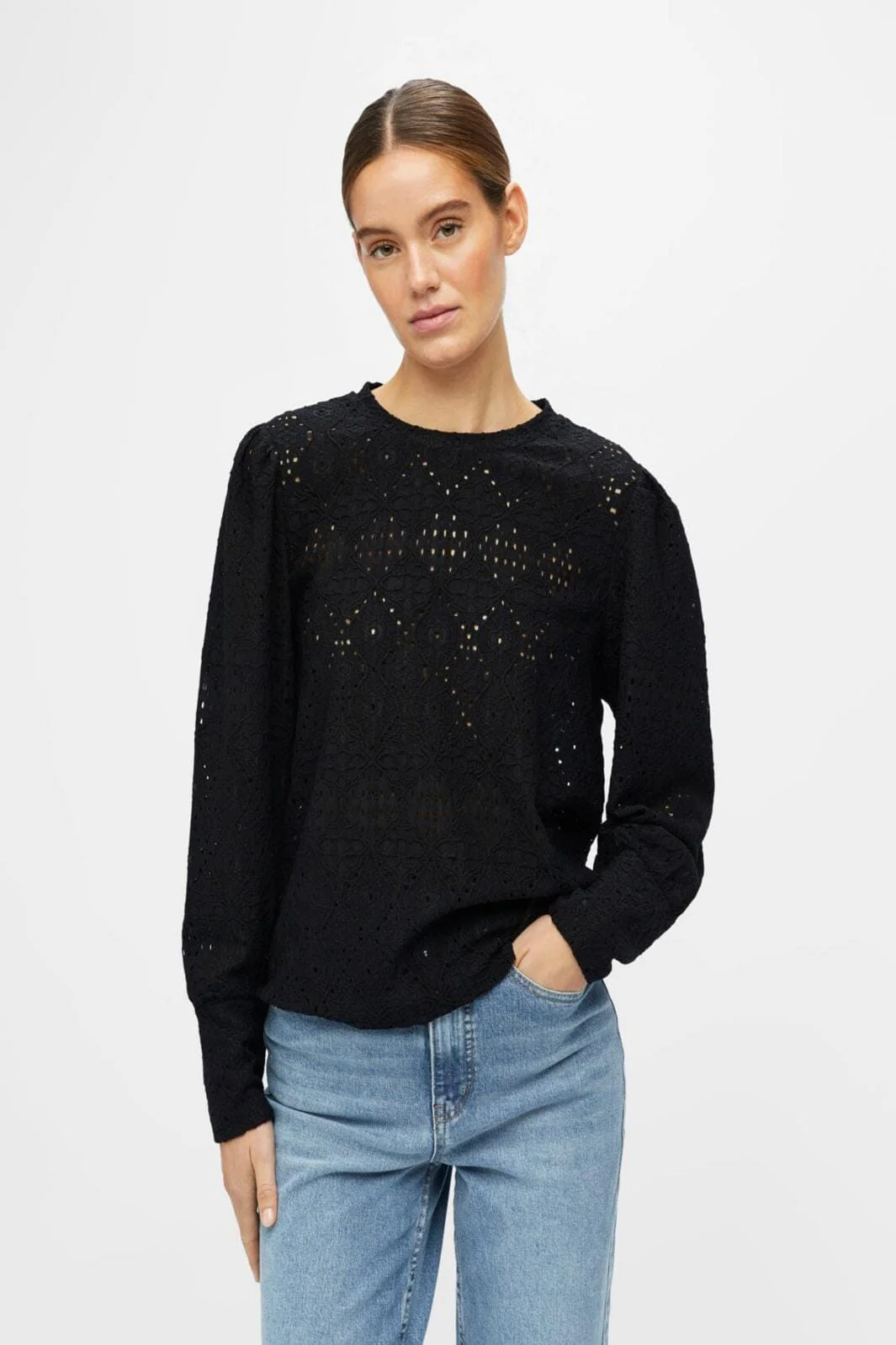 Object Objfeodora L/S Top 4215461 black