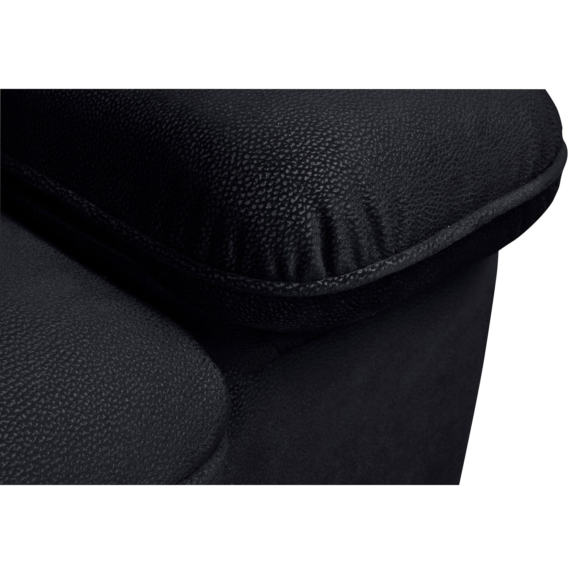 Ecksofa - schwarz - Velvet - Liegefunktion - Recamiere links