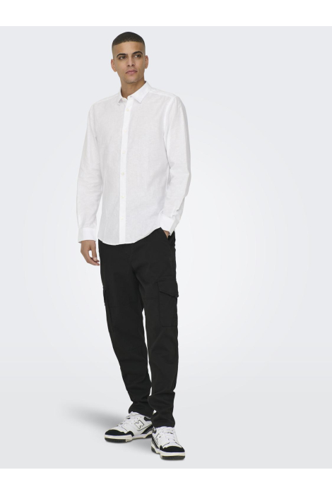 Only & Sons witte heren overhemd