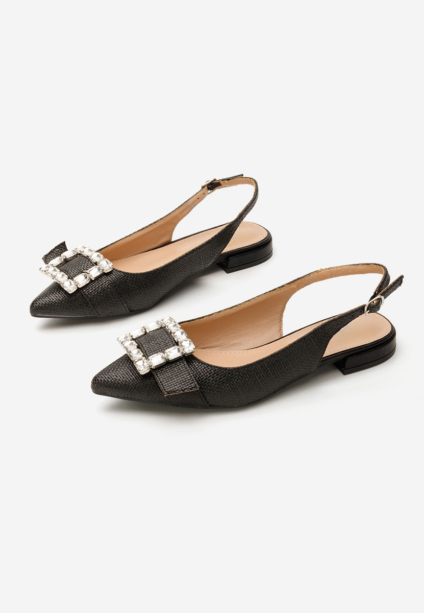 Chaussures slingback noirs Rachell