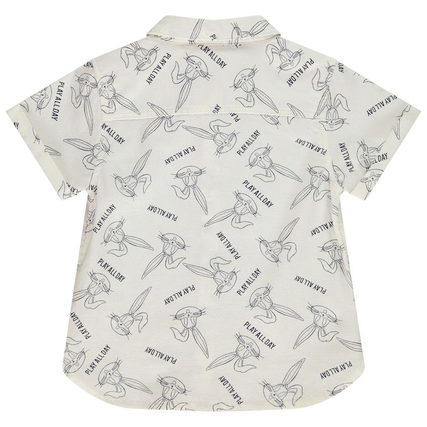 Chemise imprimé Bugs Bunny Looney Tunes pour bébé garçon - Ecru