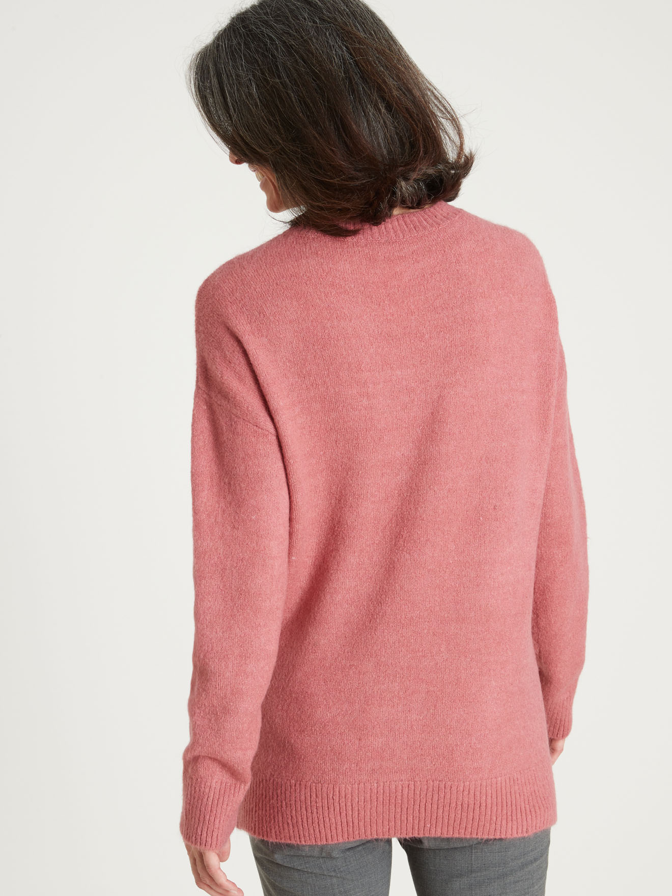 Pull colorblock avec laine et mohair