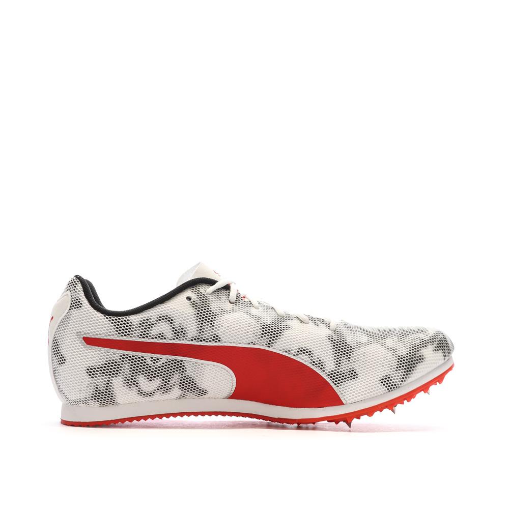 Puma Chaussures d'athletismes Blanc/Gris/Rouge Homme Puma Evospeed