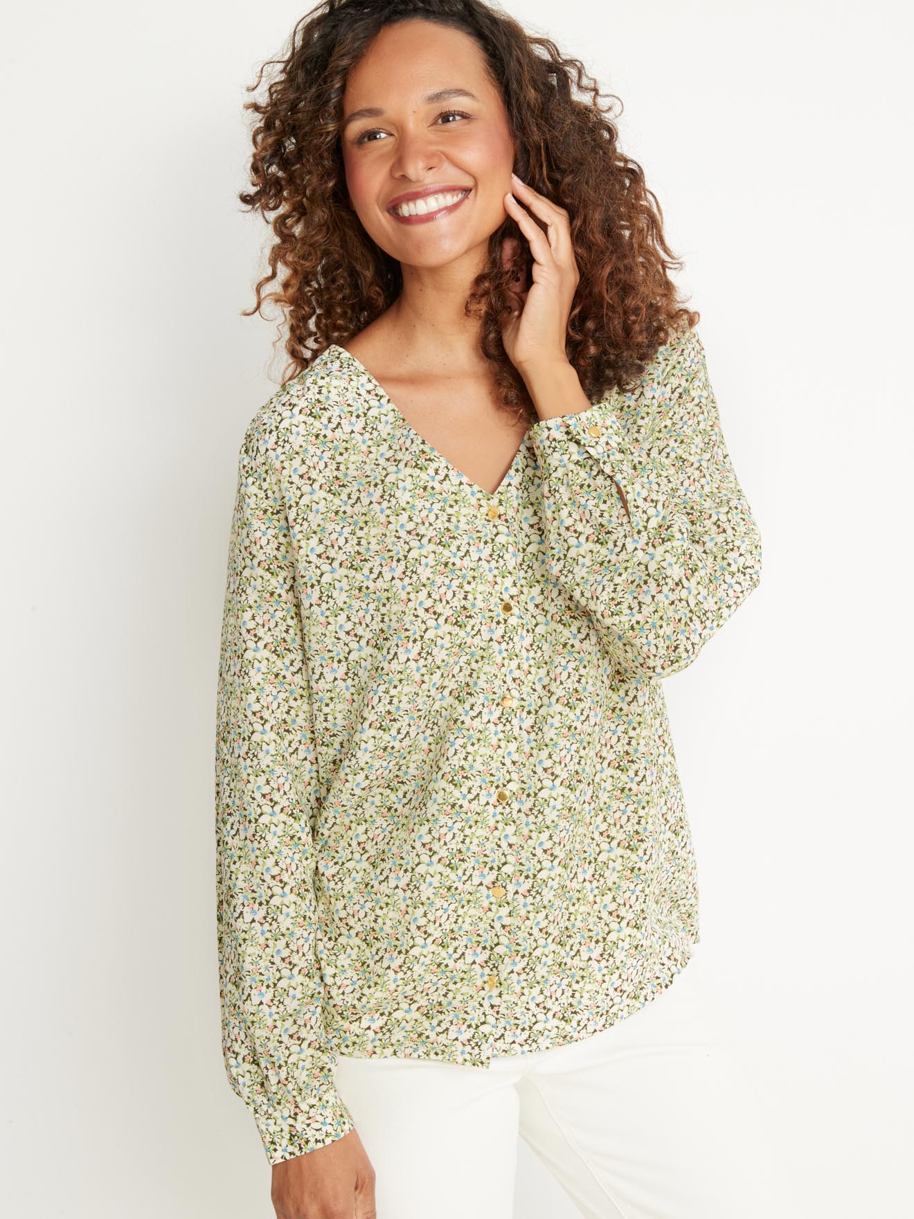 Blouse toute boutonnée