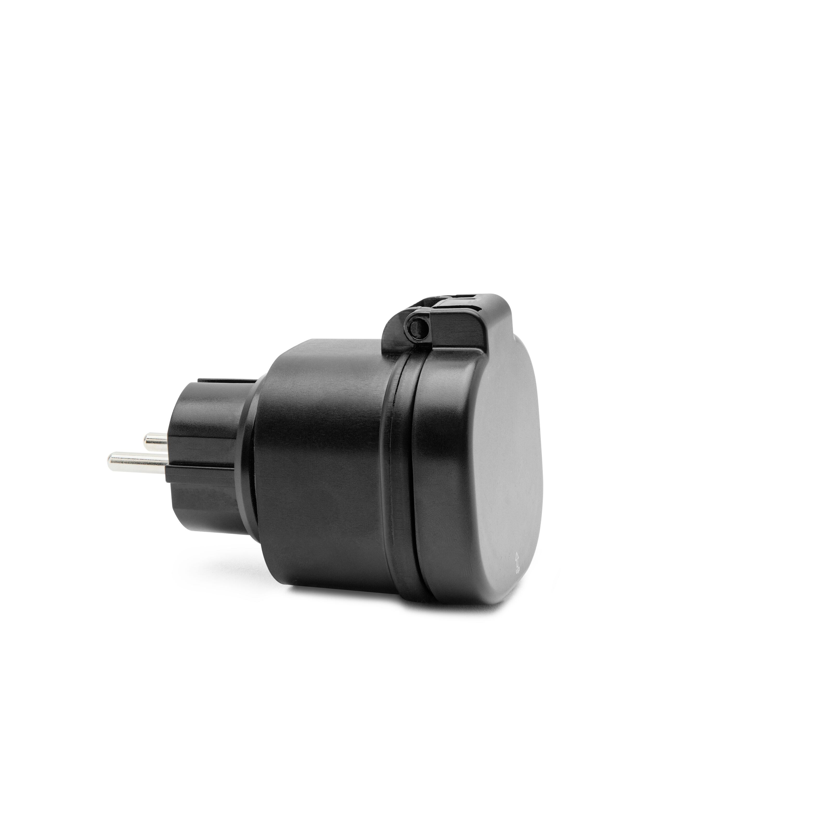 Cleverio Mini-fjernstrømbryter for utendørsbruk 3000 W 4-pk.