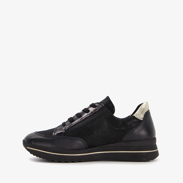 Hush Puppies dames sneakers zwart metallic details