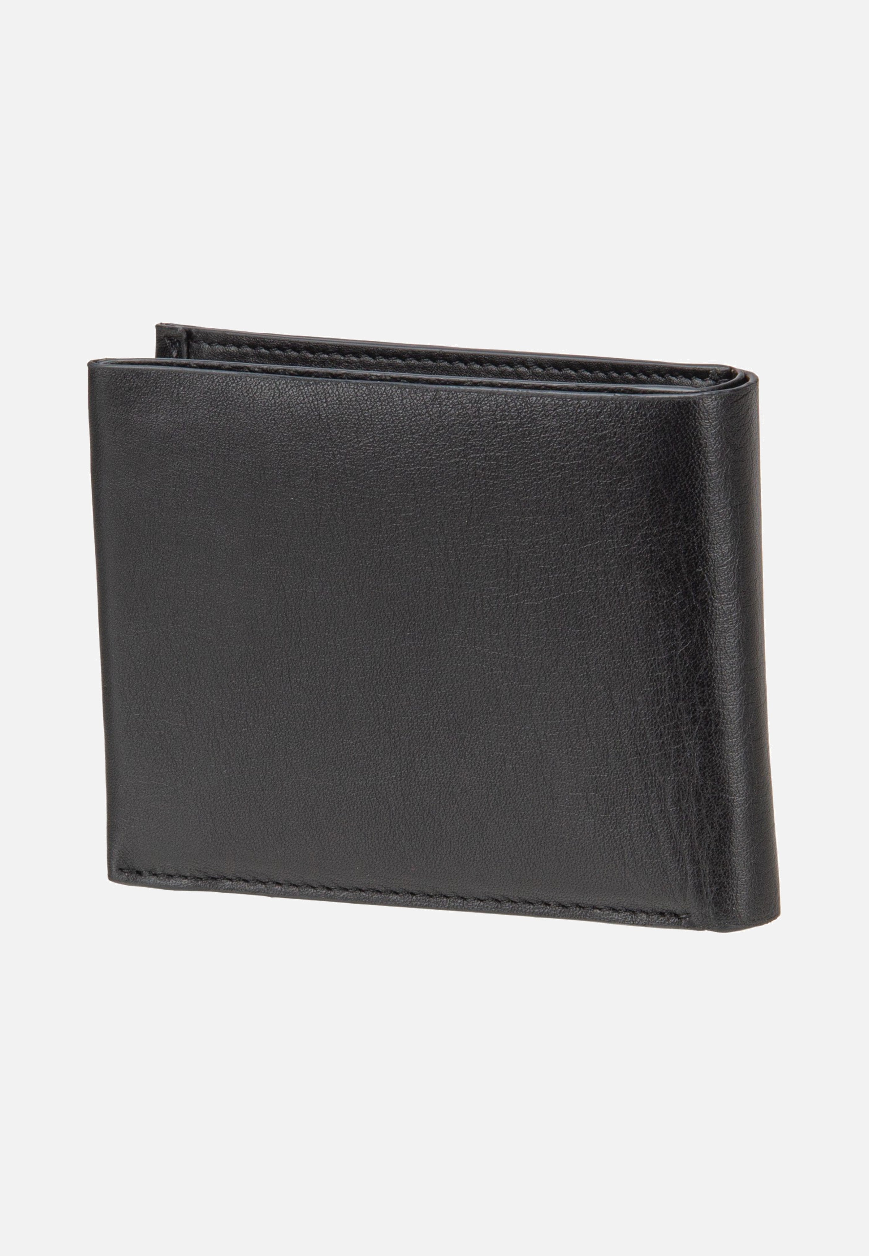 Romeo Wallet With Flap Black - Portemonnaie