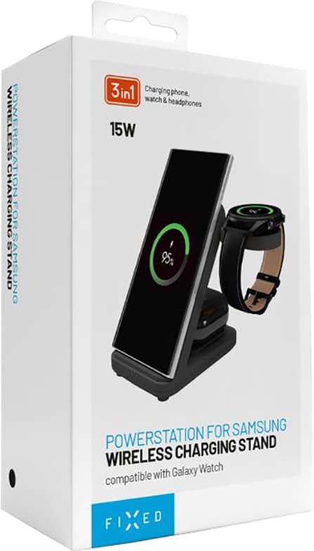 Fixed 3-i-1 Samsung trådløs opladningsstation