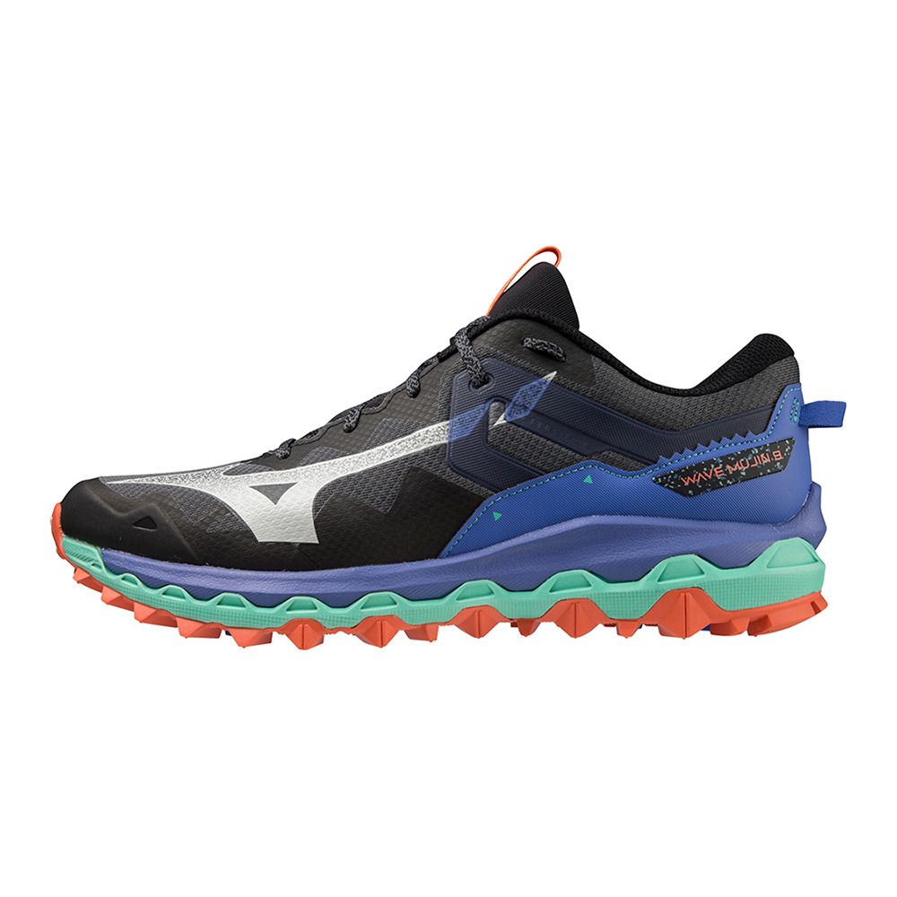 Mizuno WAVE MUJIN 9 - Chaussures trail Homme iron gate/nimbus cloud/amp. blue