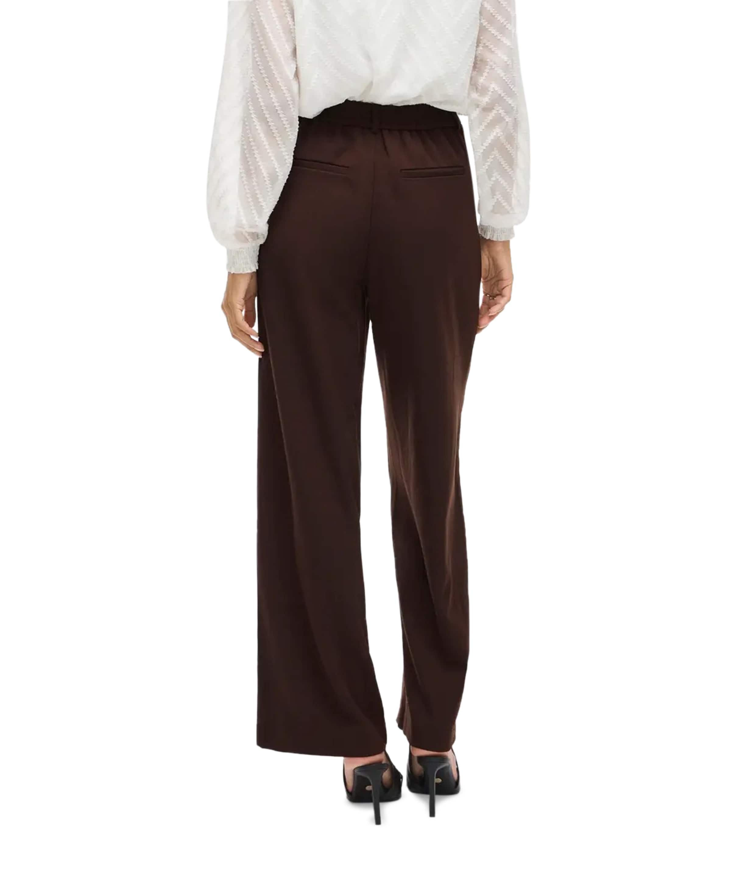 Vila VIVARONE HW WIDE - NOOS dames broek bruin