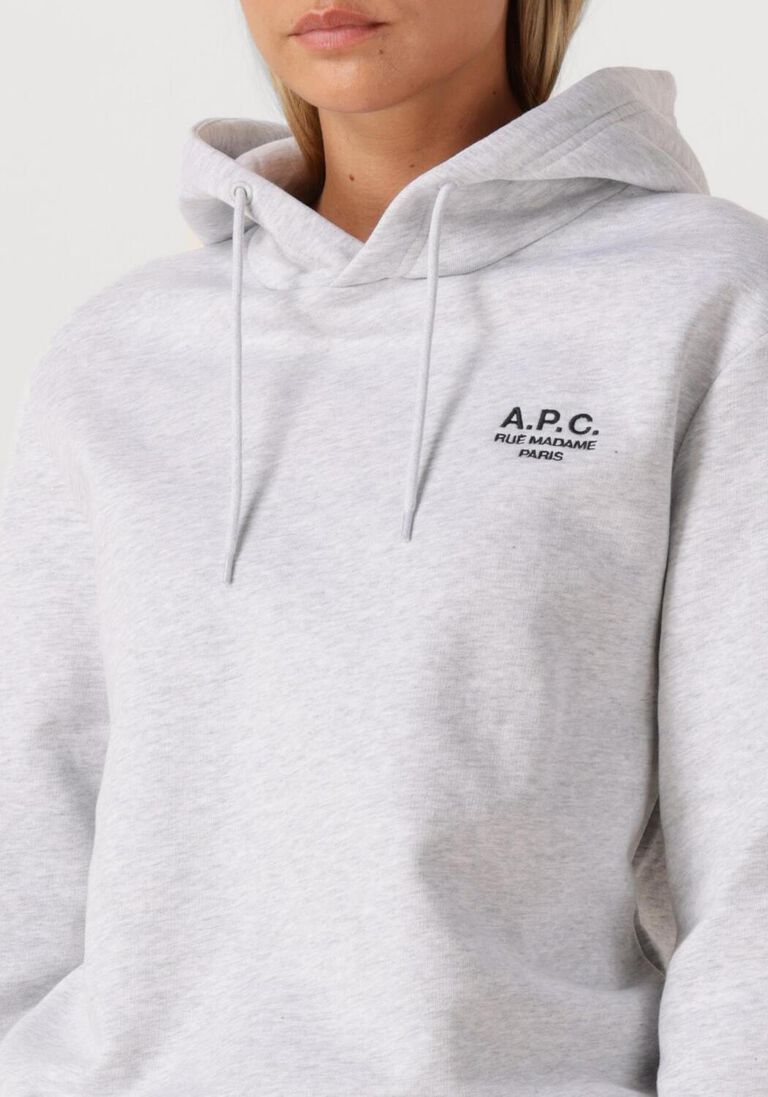 grijze apc trui hoodie standard rue madame gots
