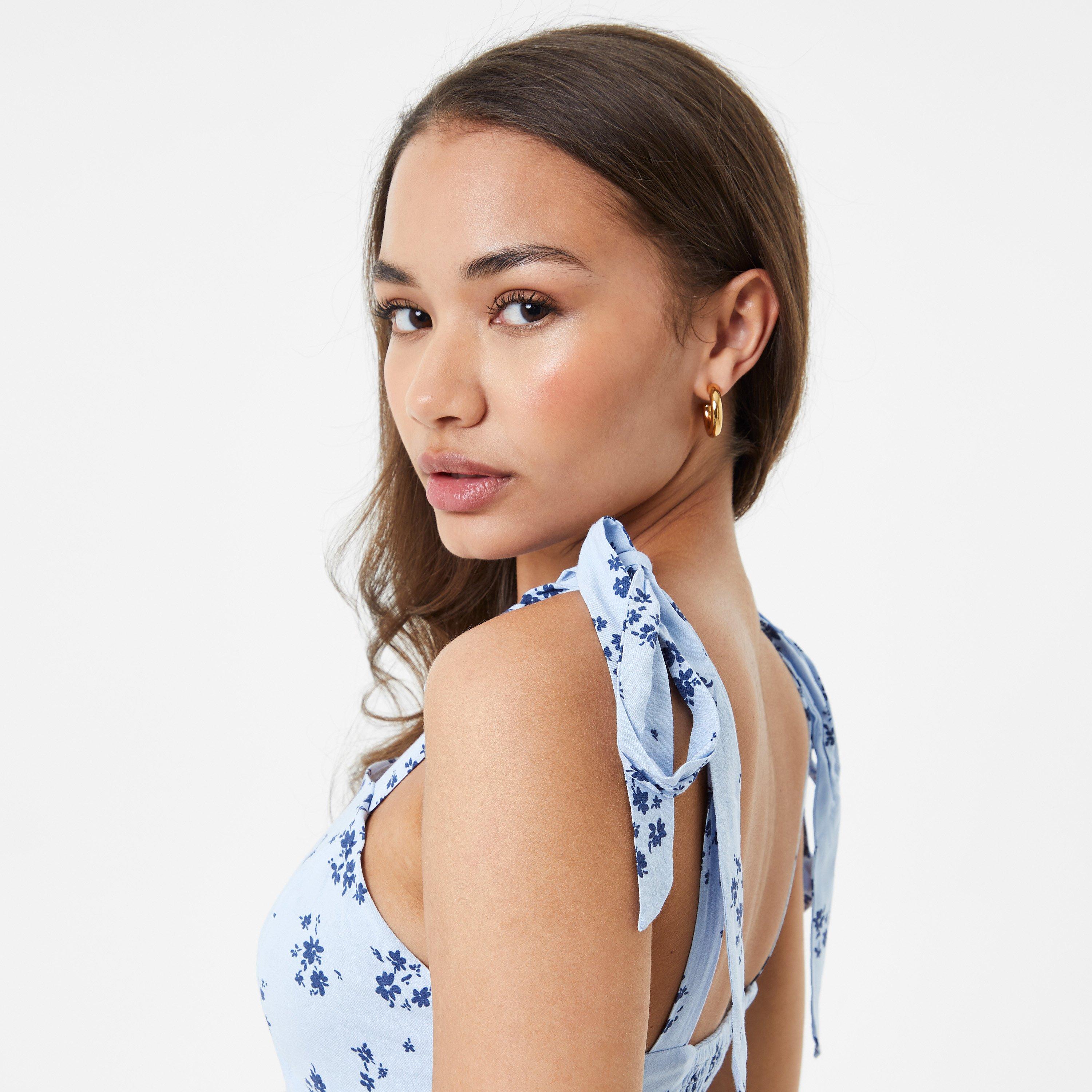 Jack Wills JW Tie Shoulder Crop Top