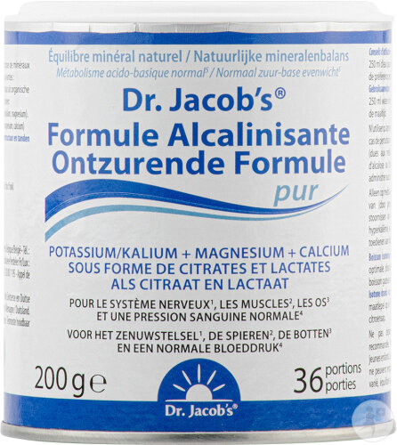 Dr. Jacob’s Formule Alcalinisante Pure Poudre Complément Alimentaire 200g