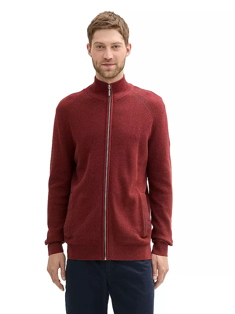 TOM TAILOR Strickjacke rot
