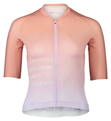 Maillot Manches Courtes Femme Poc Pristine Print Dégradé Violet