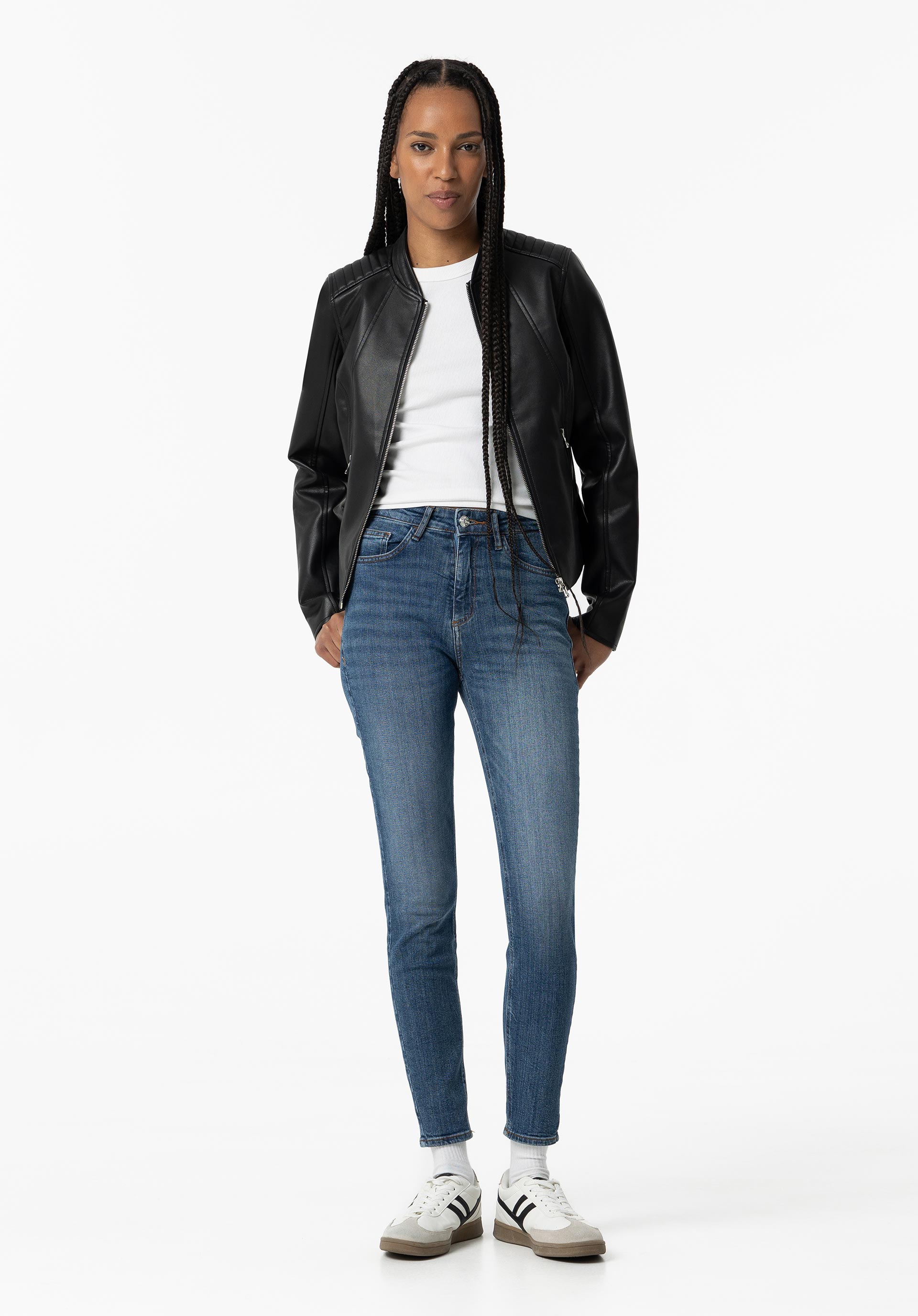 Jeans Lauren Skinny Cintura Alta