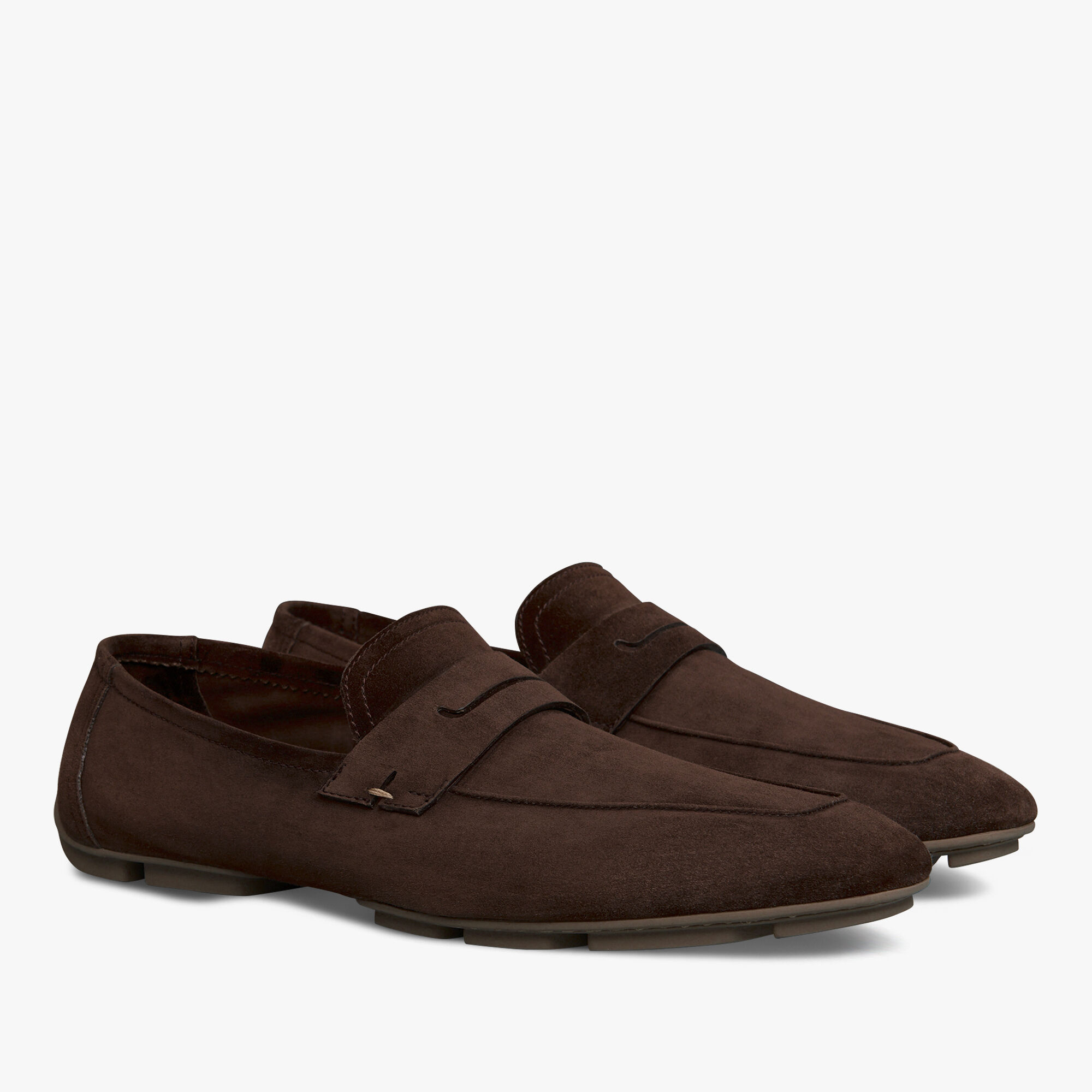 Mocassin Lorenzo Drive En Cuir Camoscio