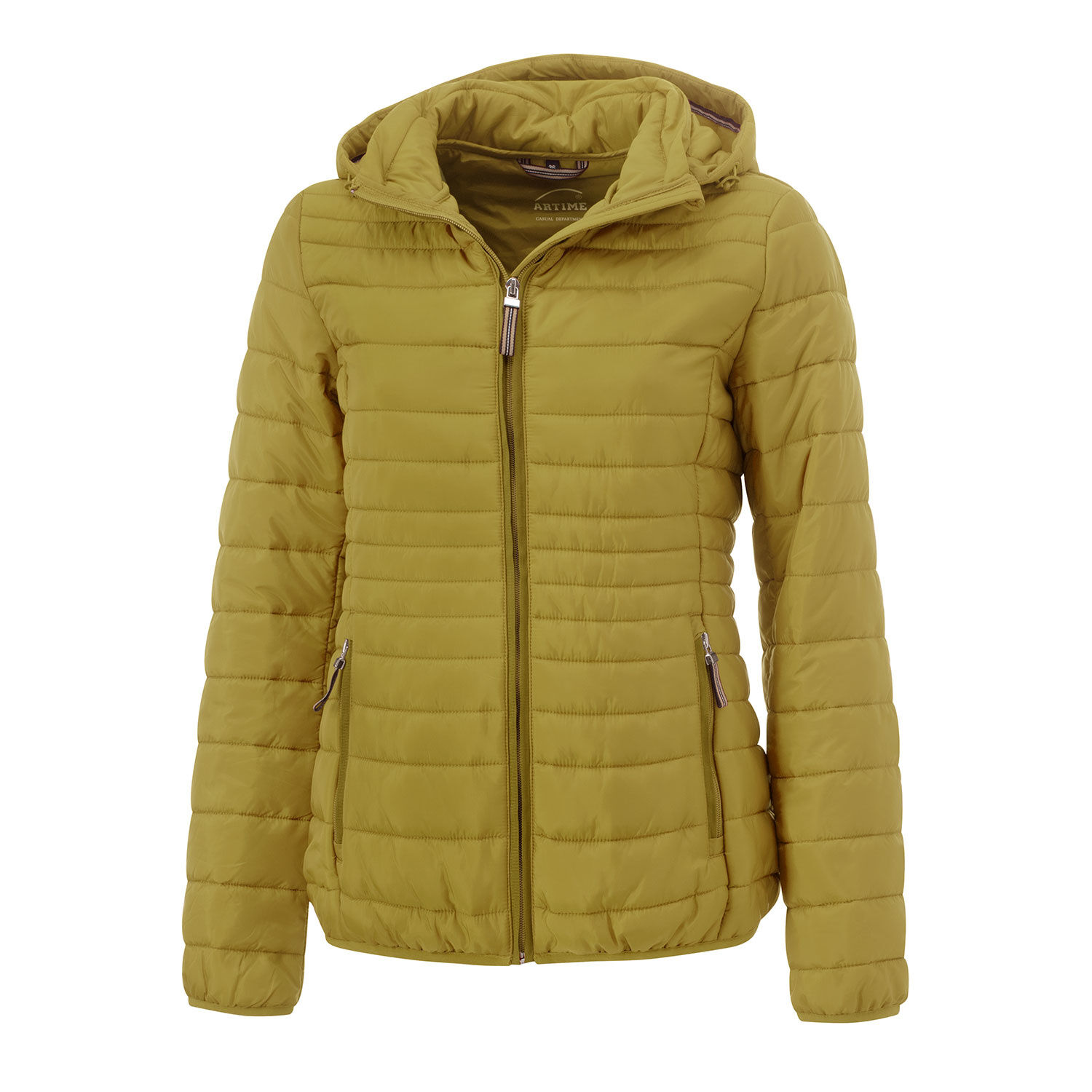 Steppjacke mit abnehmbarer Kapuze