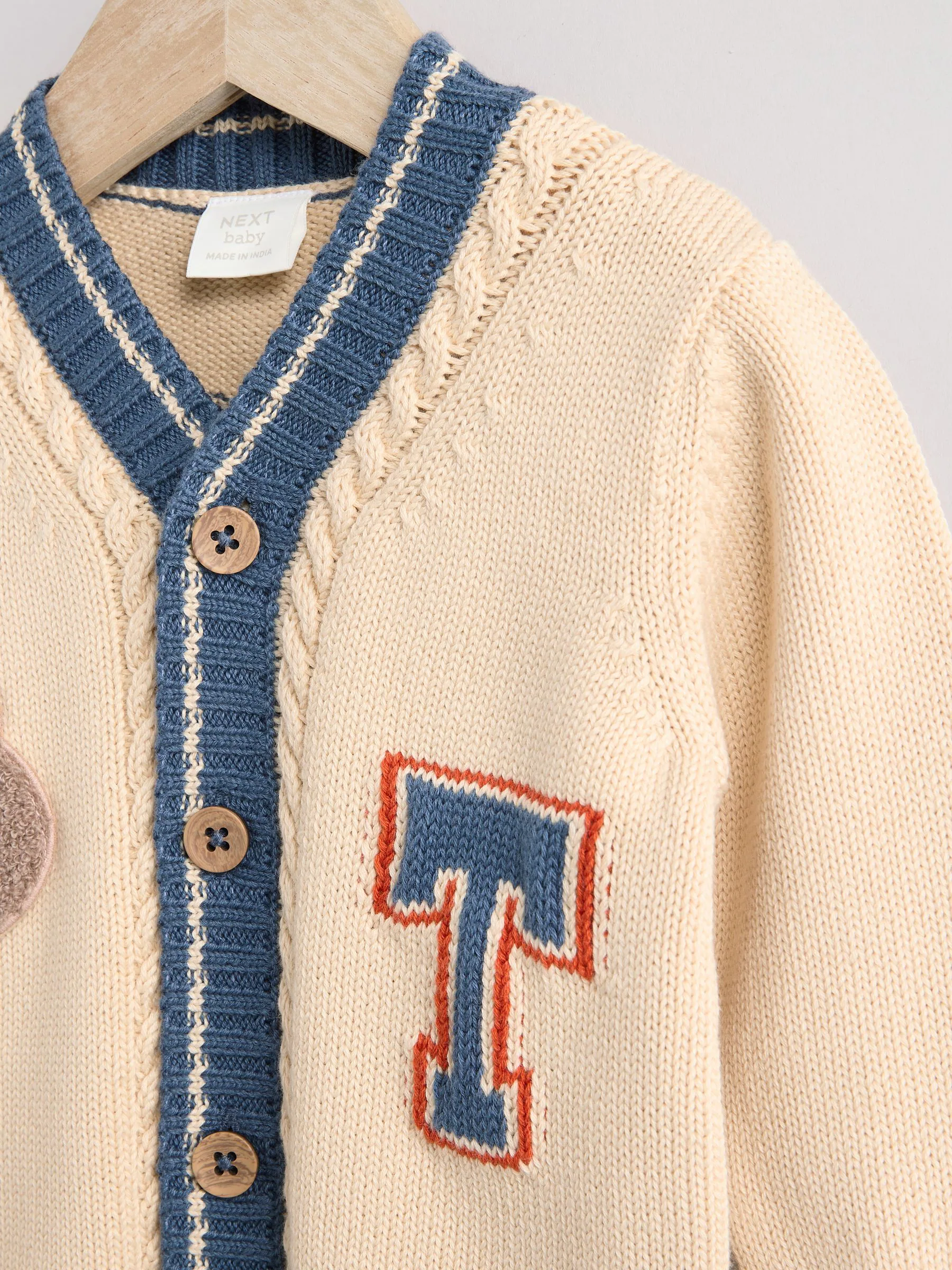 Varsity-stijl met beren - 100% katoenen vest (0mnd -2jr)