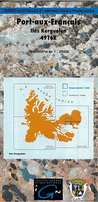 IGN - IGN 4916K PORT AUX FRANCAIS 1 25 000