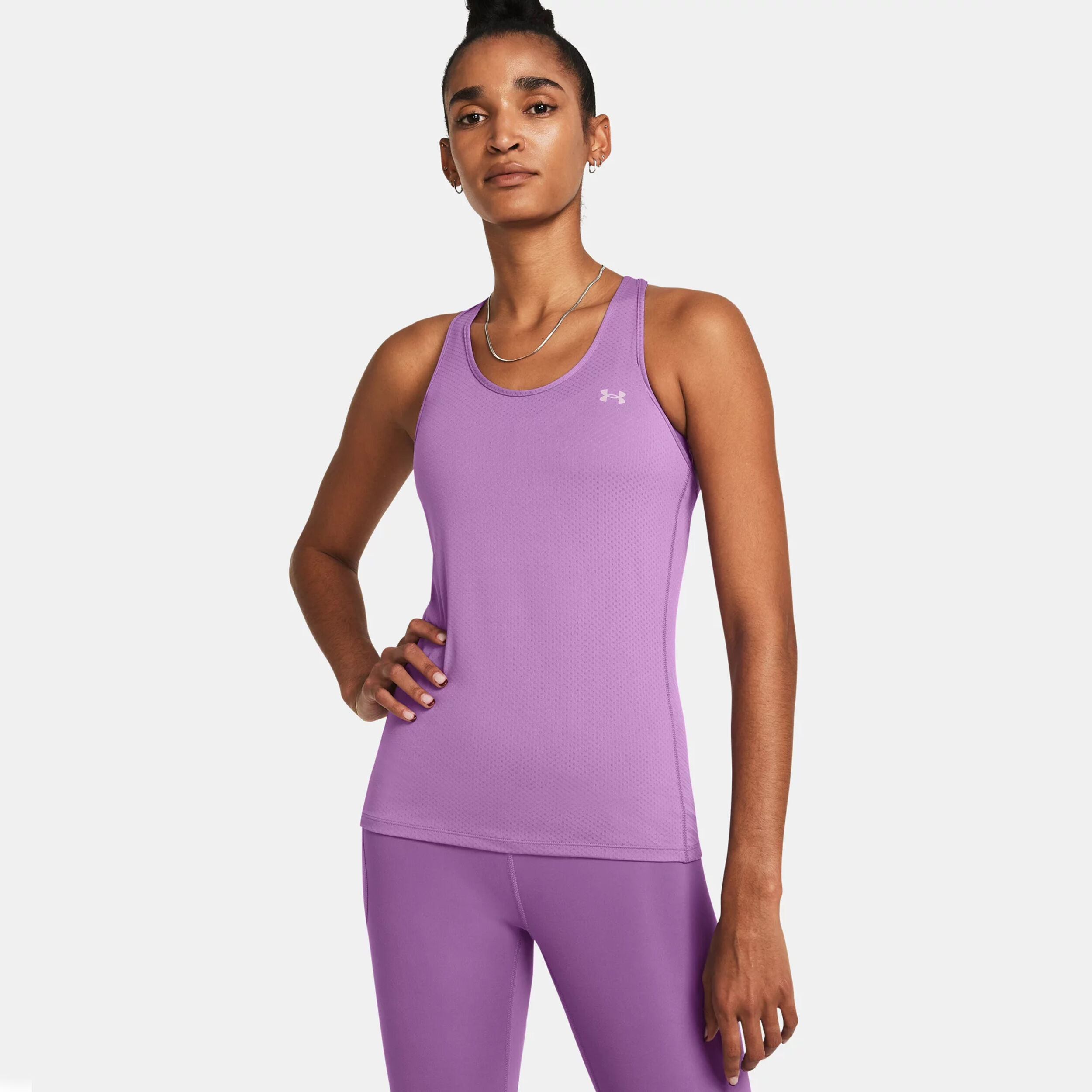 Under Armour Tech Mesh Racer Débardeur Tank Top Femmes - Violet