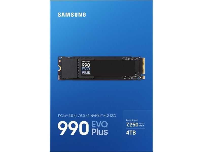 Samsung SSD 990 EVO Plus NVMe M.2 2280 NVMe 4000 GB M.2 2280-Solid State Drive mit 4000 GB