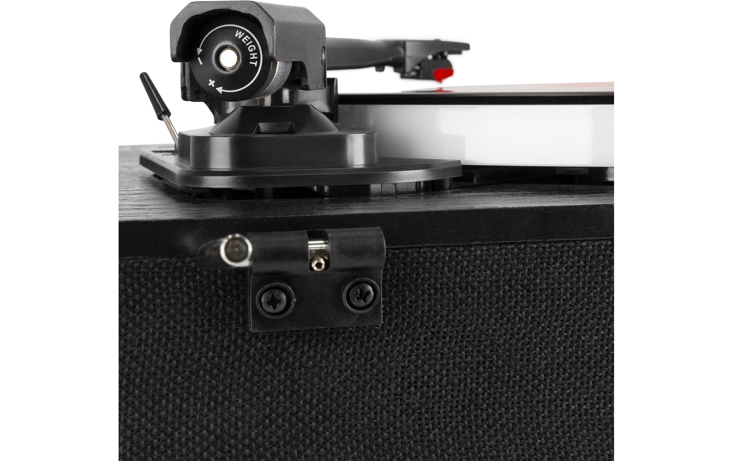 Plattenspieler RP162LED Schwarz<br>Plattenspieler mit Bluetooth und farbwechselnden LEDs