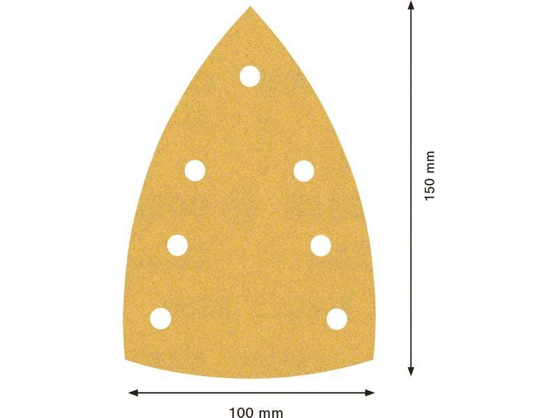 Bosch Professional Schleifpapier EXPERT C470, 100 x 150 mm, Schnelles Schleifen von Farbe und Holz