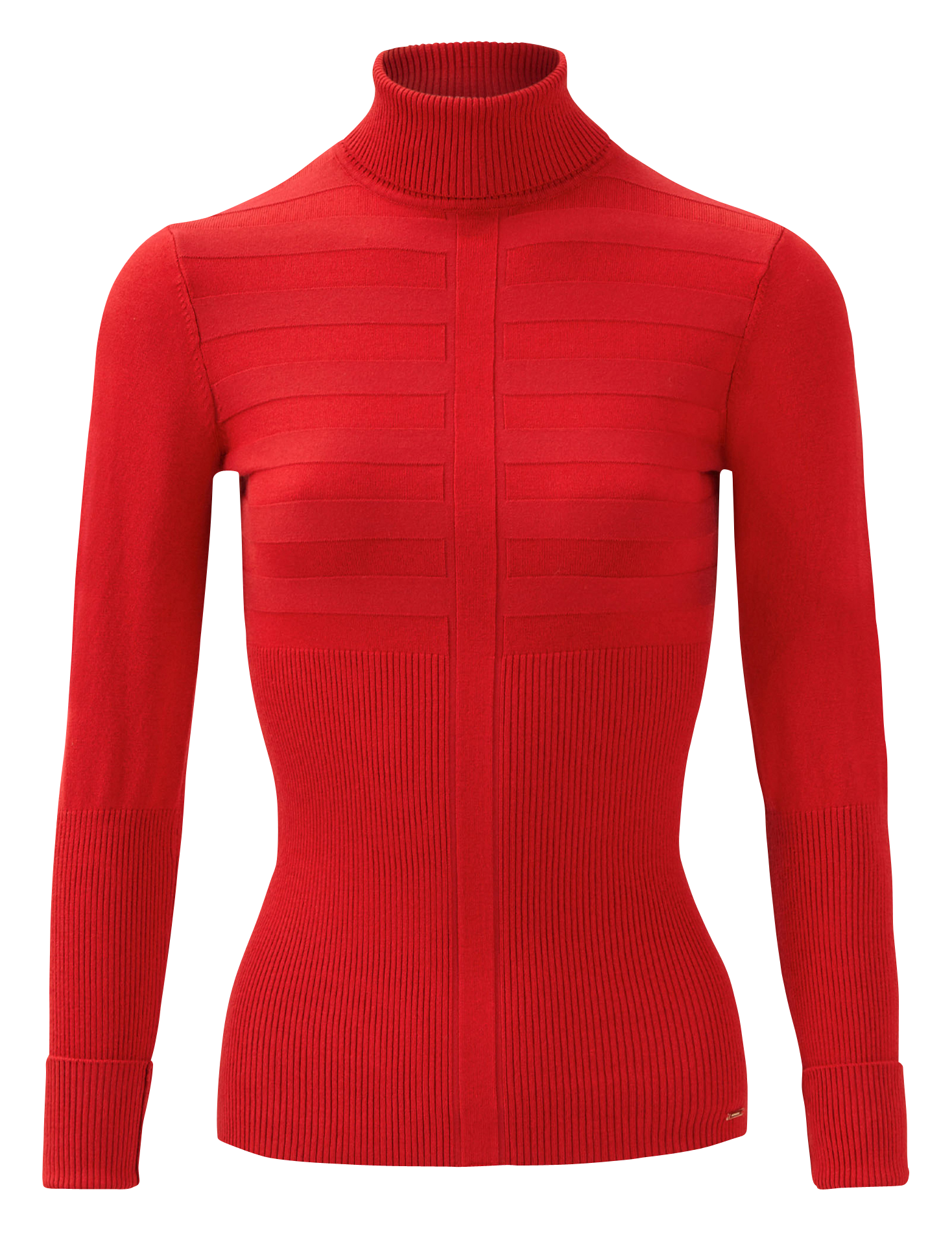 Pull col roulé | Rouge