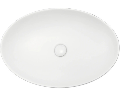 Jungborn opzetwastafel KALEN 62,5 x 42 cm wit glanzend incl. keramische afvoerplug