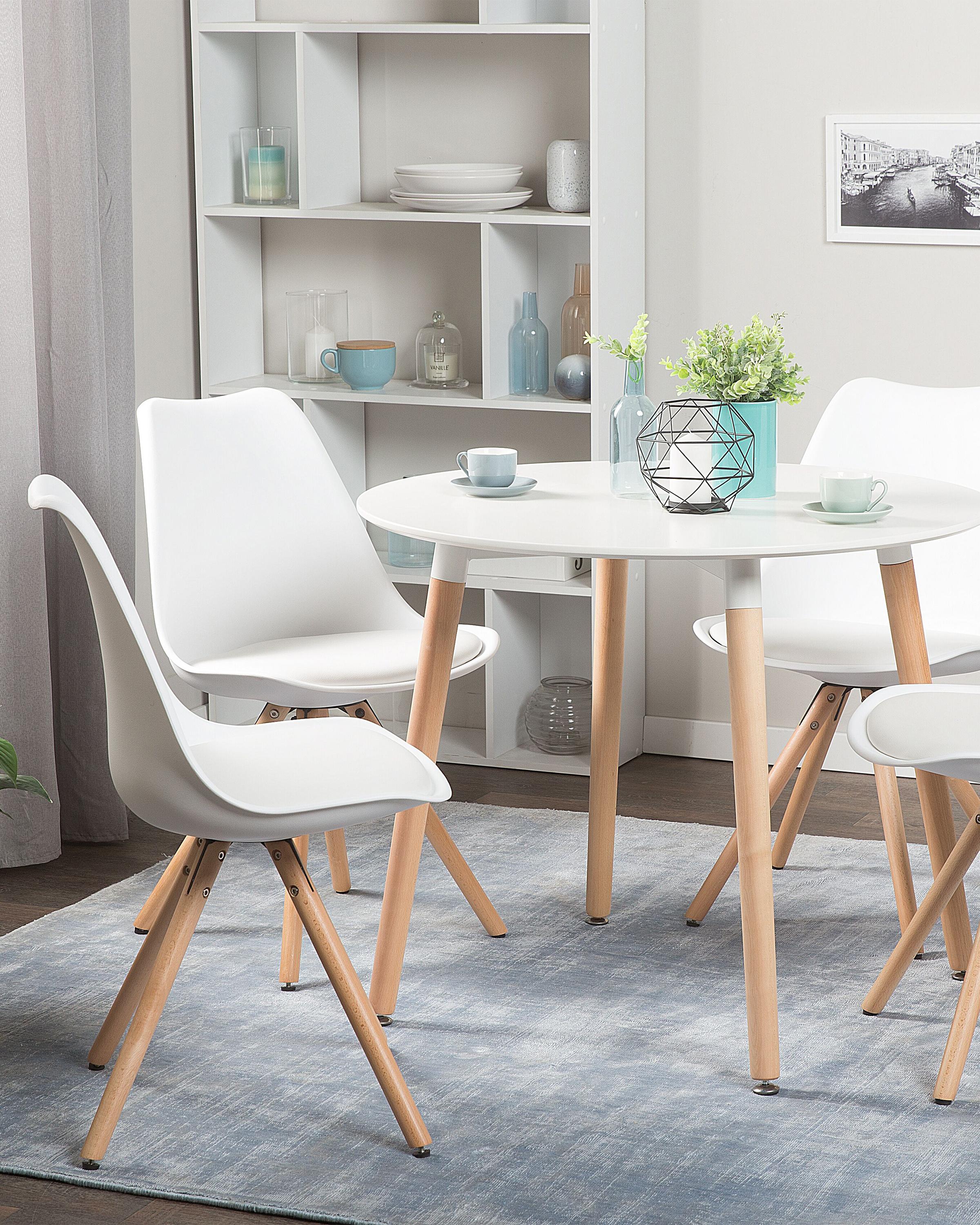 Set van 2 eetkamerstoelen DAKOTA Wit