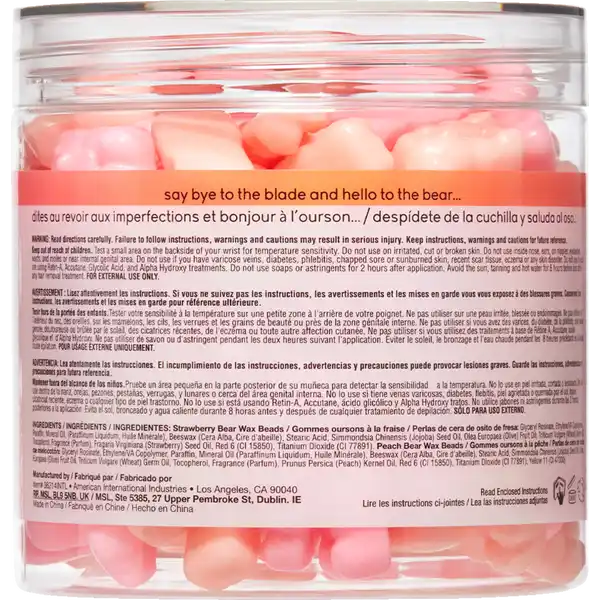 Hard Wax Gummy Bears