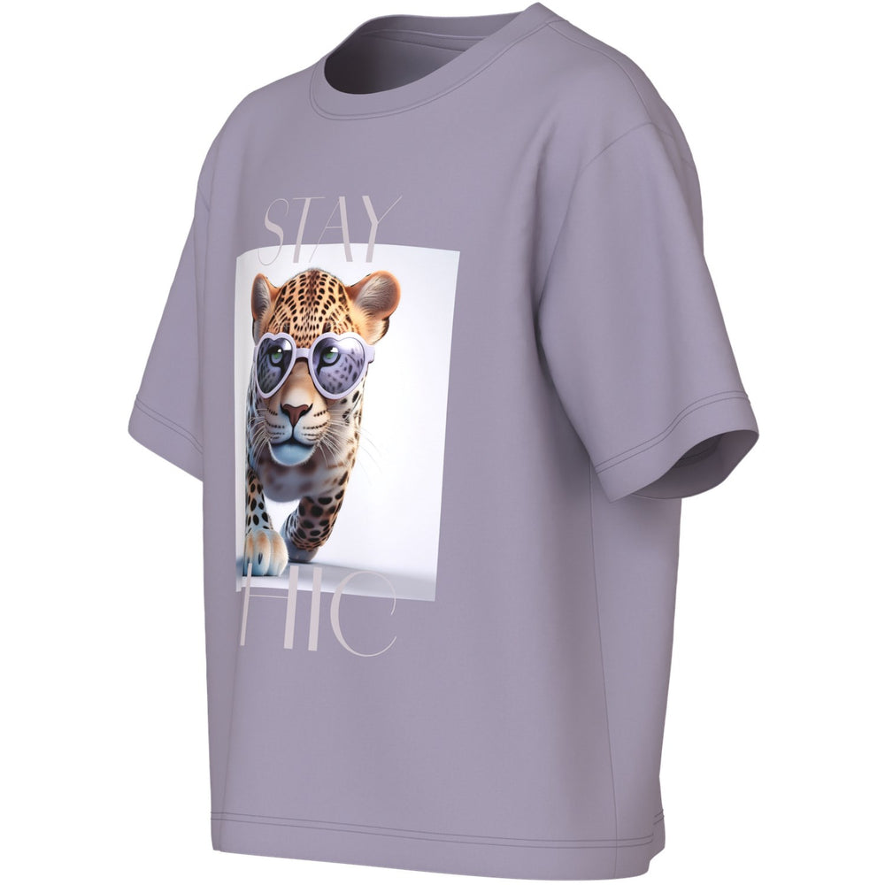 Køb Name It Lavender Gray Stay Chic Nkfvotea Ss Nreg Top