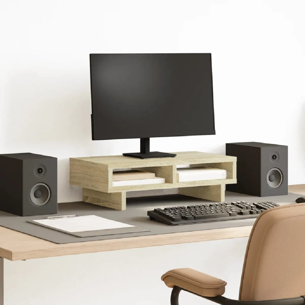 vidaXL Support Moniteur - Chêne sonoma