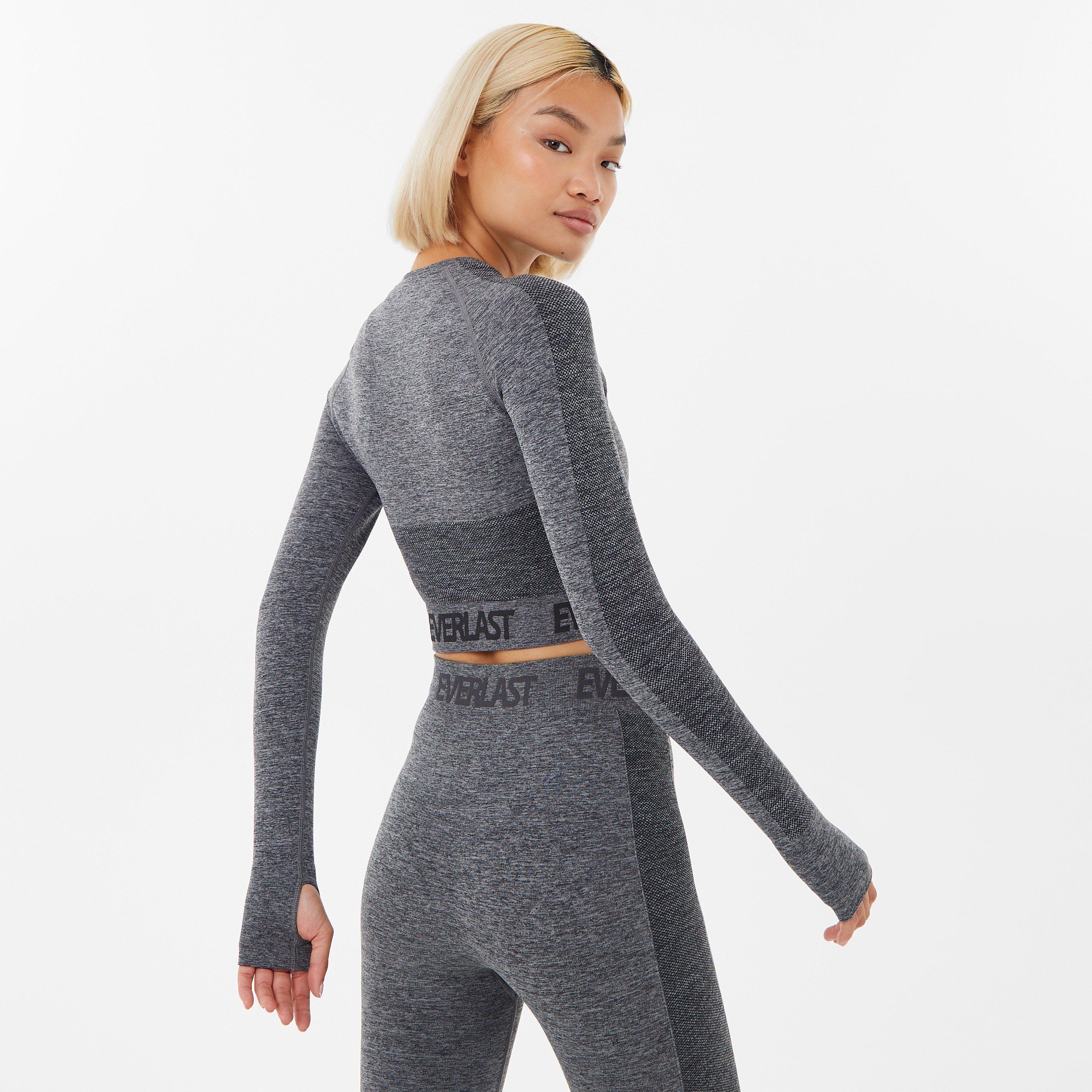 Everlast Seamless Long Sleeve Crop Top Womens