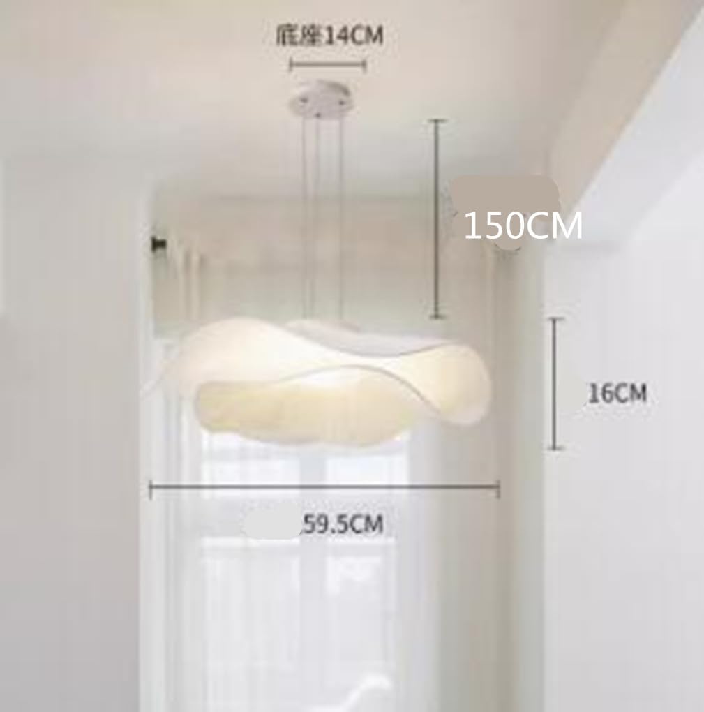 LED Nordic Minimalismus Schlafzimmer Pendellampe Dimmbar Esstischlampe Wohnzimmer Hängeleuchten Modern 12W Hängelampe Drei-Farben-Licht Für Küche Ø60cm