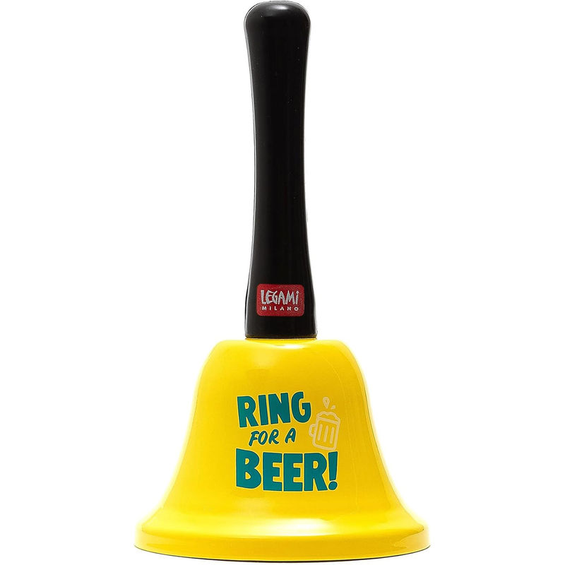 Legami Handglocke Beer, gelb/schwarz