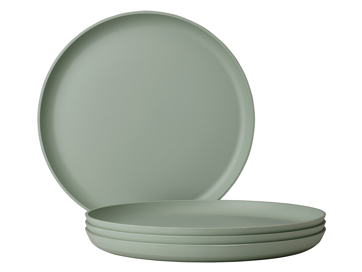Mepal Silueta 260 mm set van 4 platte borden - Green