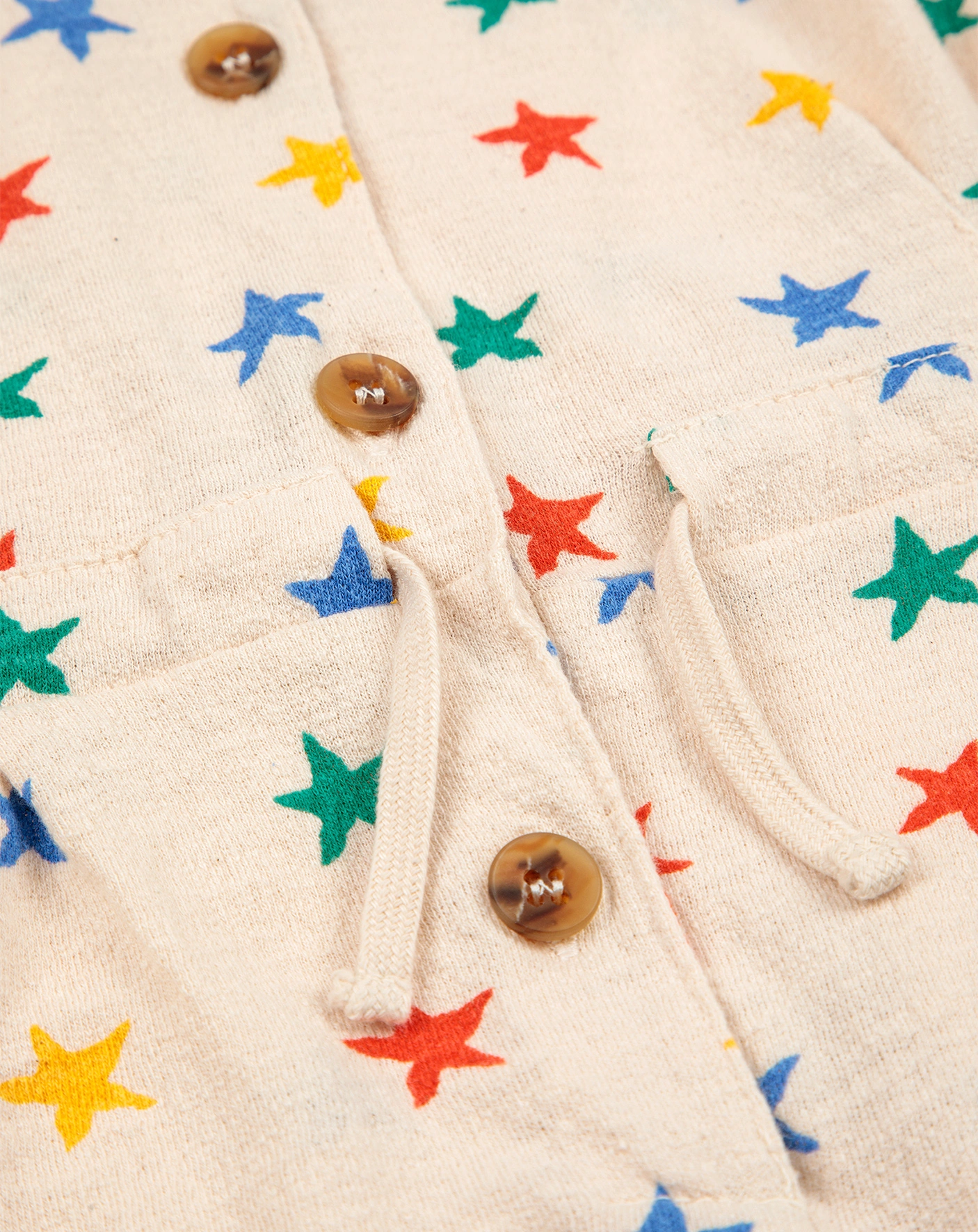 Jumpsuit MULTICOLOR STARS ALL OVER in beige