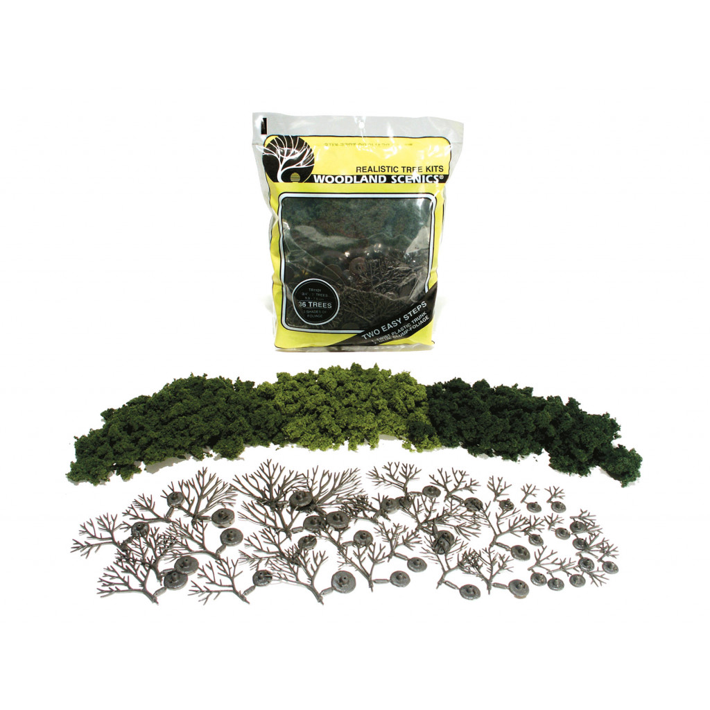 Woodland Scenics - Light, Medium and Dark Green : 13-18 cm