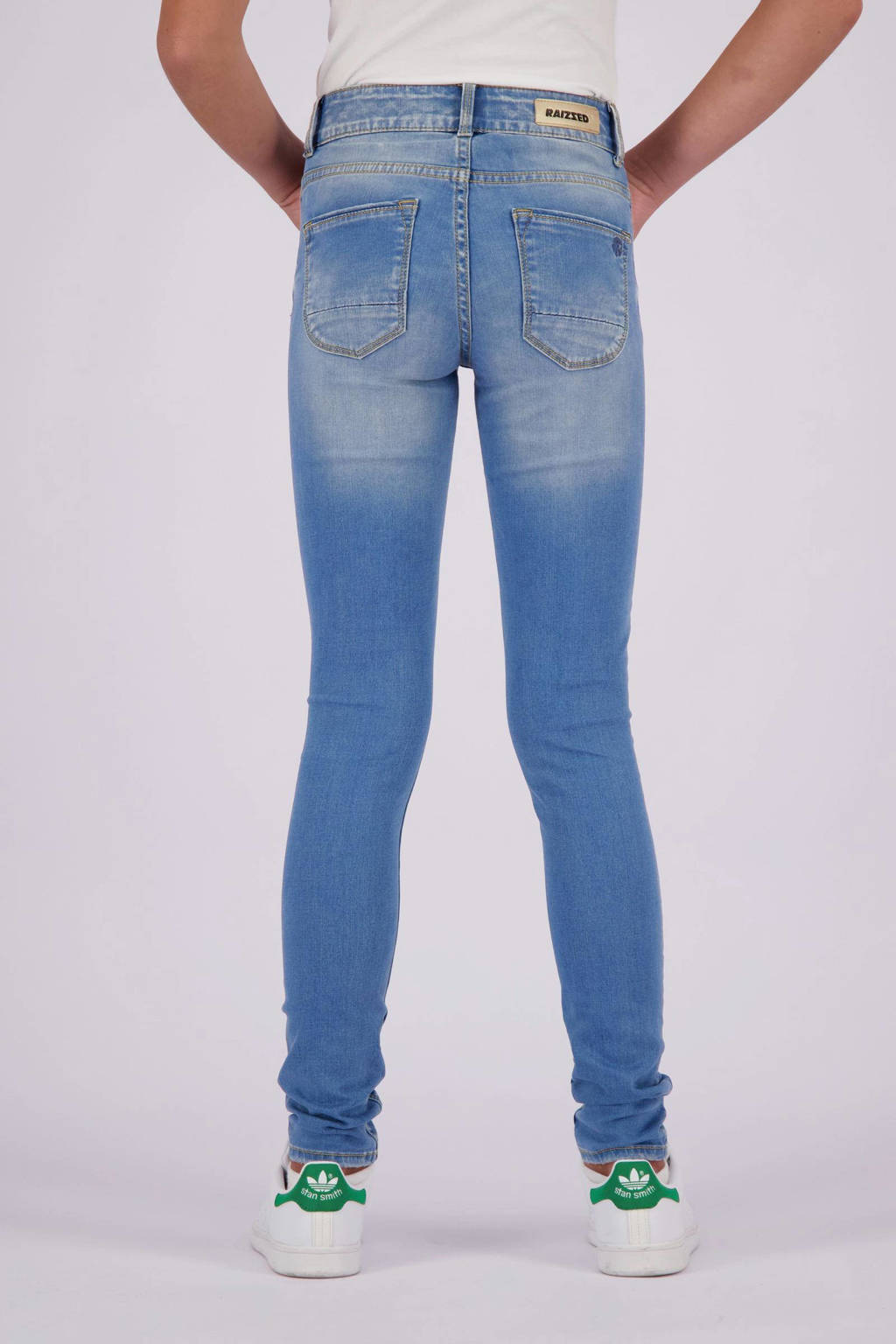 Raizzed skinny jeans Chelsea Crafted met slijtage mid blue stone
