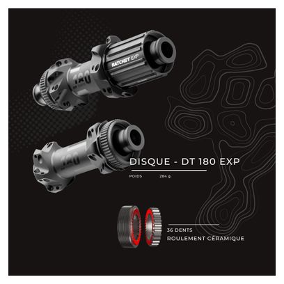 Paire de Roues Legend Wheels 45P RS4 - 12X100 - 12X142mm - DT 180EXP - Disc Centerlock - Campagnolo