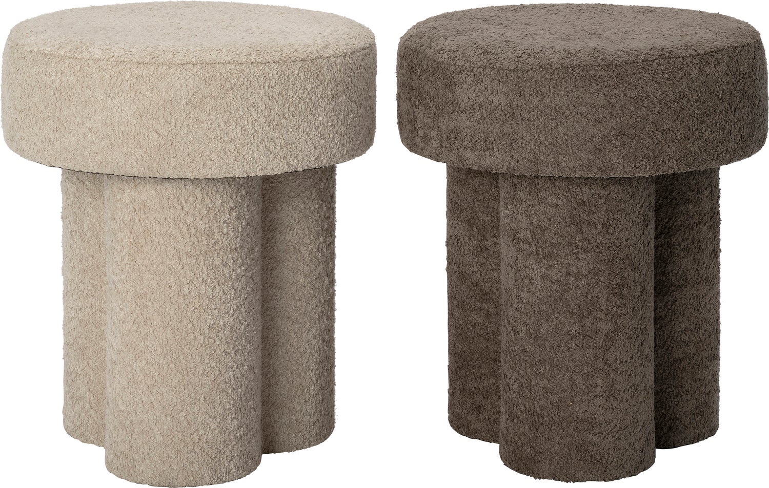 Intratuin poef Jes beige D 48 H 40 cm