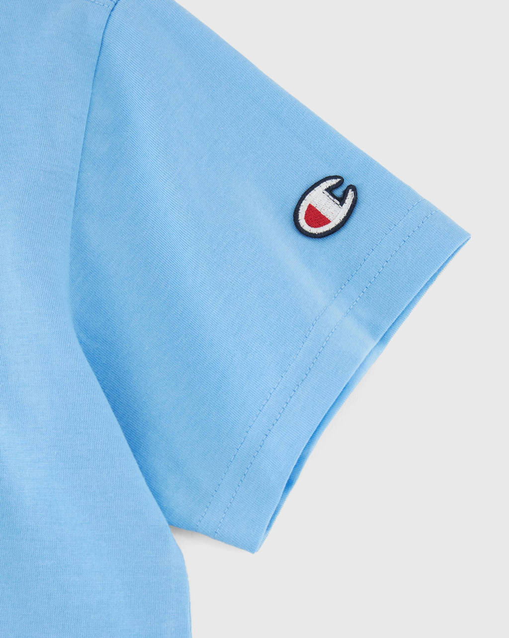 Champion T-shirt met logo lichtblauw