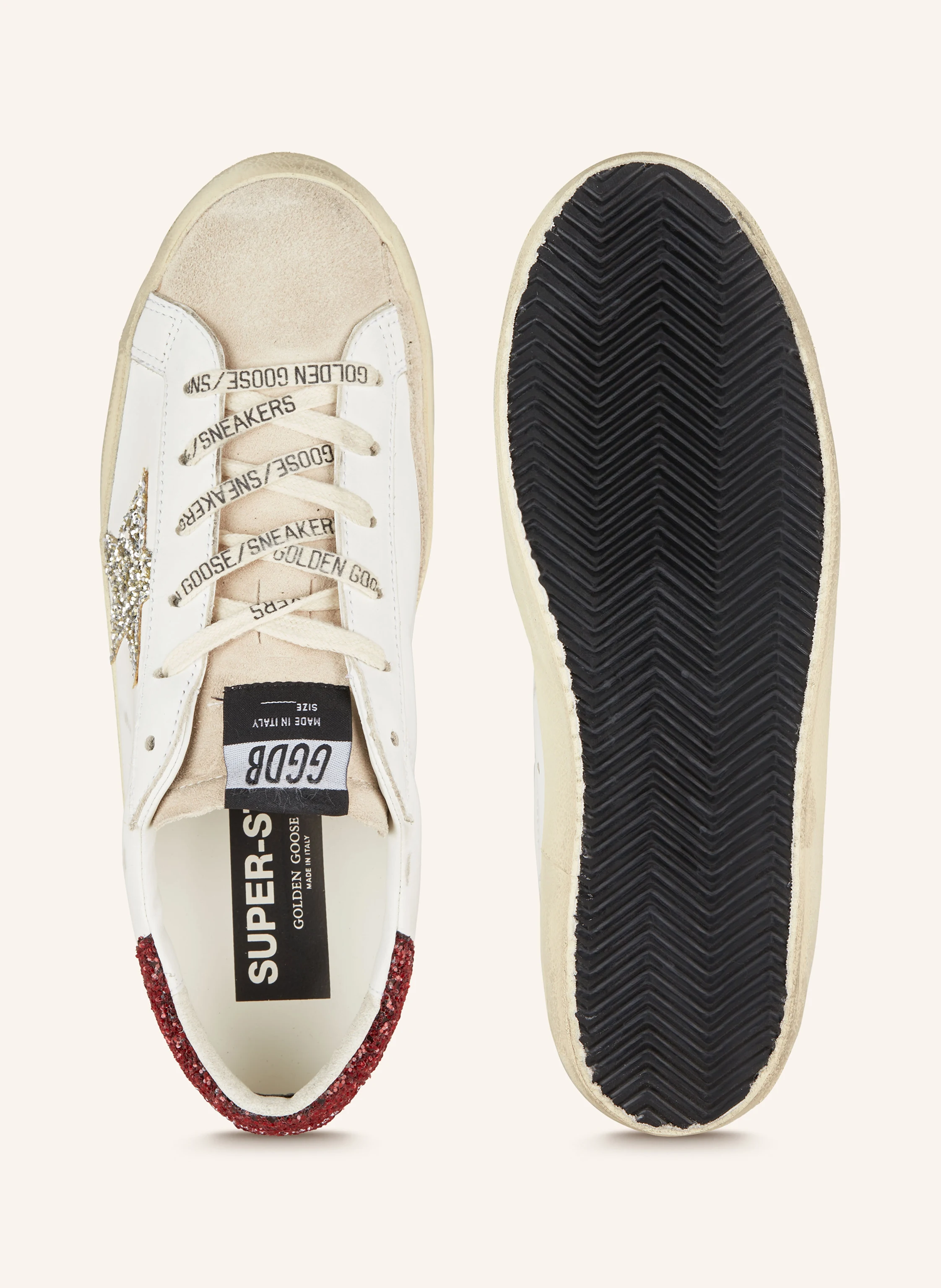 GOLDEN GOOSE Sneaker SUPER-STAR mit Pailletten
