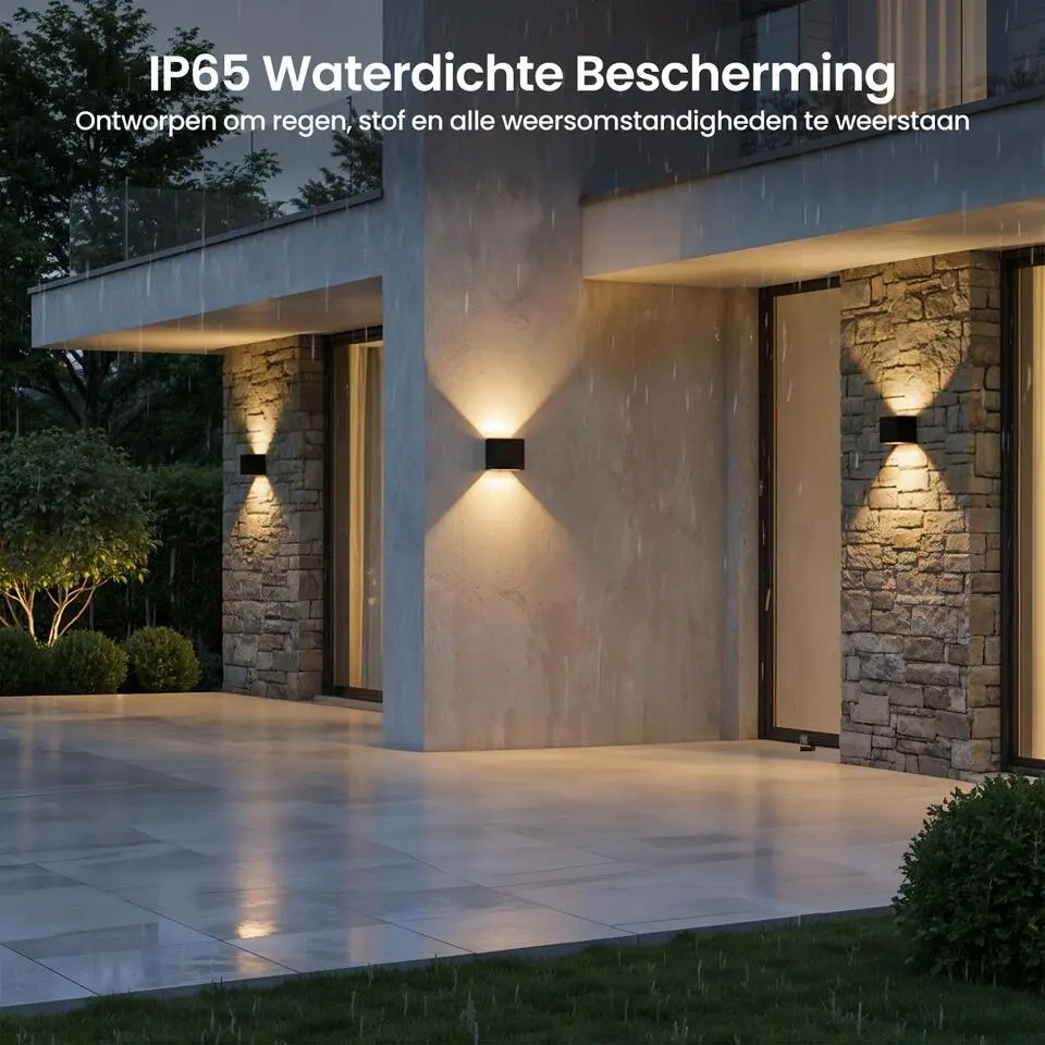 Goliving lamp – Wandlamp - Buitenlamp - Waterdichte LED-verlichting