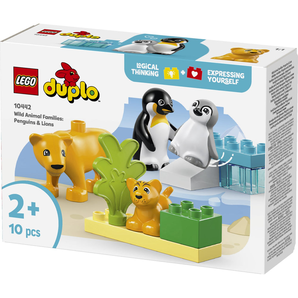Køb LEGO® DUPLO Town - Vilde Dyrefamilier: Pingviner Og Løver 10442
