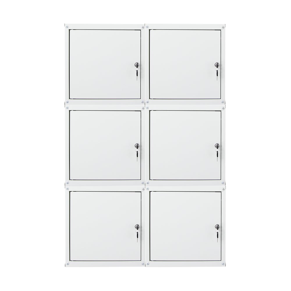PROREGAL Mega Deal 6x locker cubes Cubic XL HxBxD 45 x 45 x 45 cm grijs