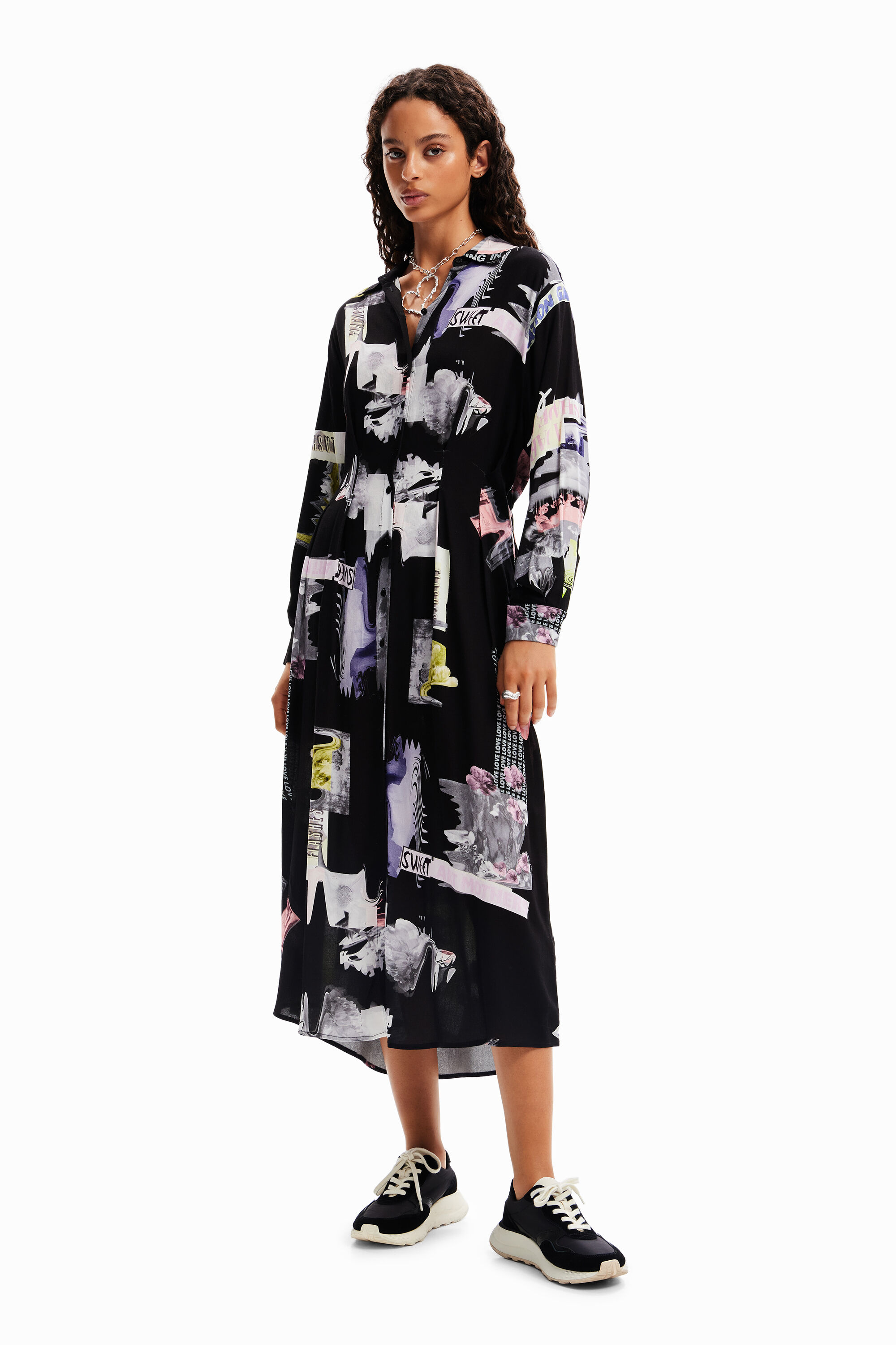 Robe chemise midi