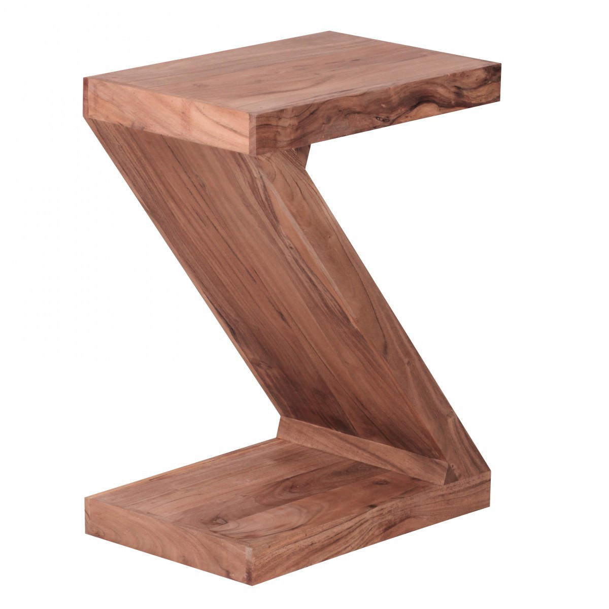 Beistelltisch - klar lackiert - Akazie massiv - 44 cm breit